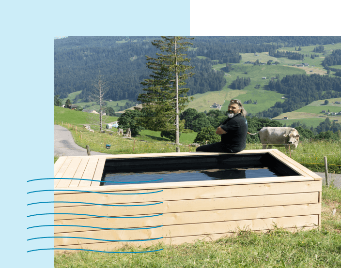 Jürg Abderhalden, eco-pool, Schweiz, Badebrunnen